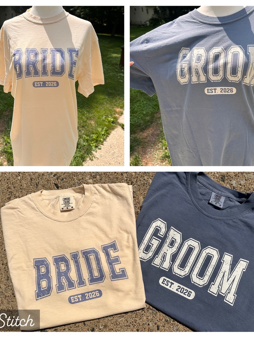 NEW Matching Bride & Groom T-Shirts